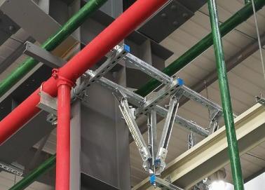 雷州该抗震支架的整体式支吊架结构协调性好